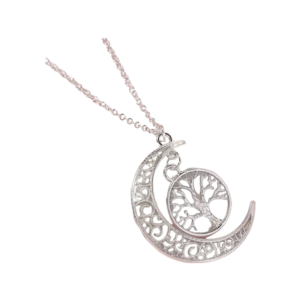 Necklace -Moon & Tree of Life -Glow In The Dark