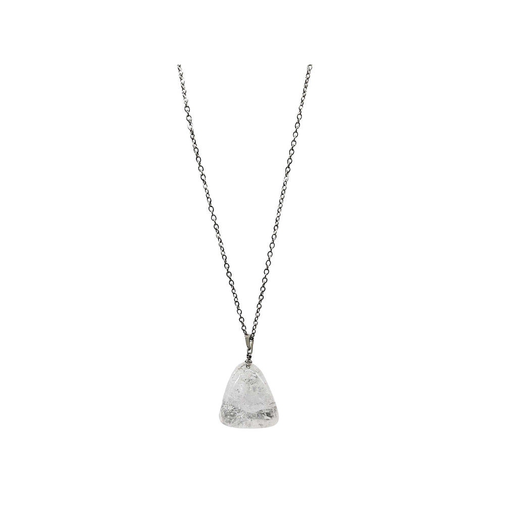 Necklace -Natural Crystal Quartz -Quartz -Aromes Evasions 