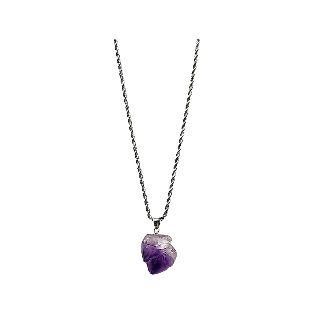 Necklace - Natural Shape - Amethyst