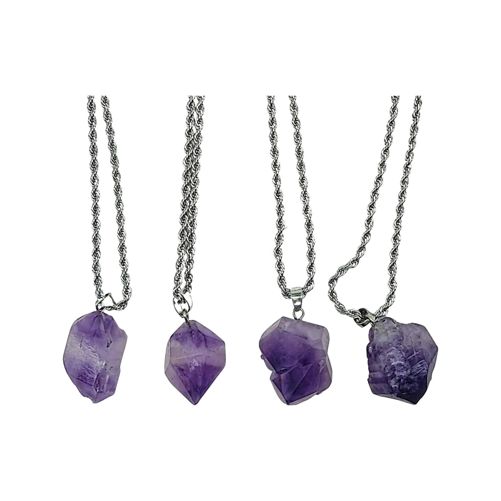 Necklace - Natural Shape - Amethyst