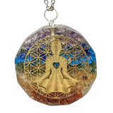 Necklace -Orgonite -Buddha -7 Chakras