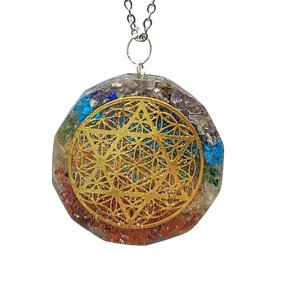 Necklace -Orgonite -Metatron -7 Chakras