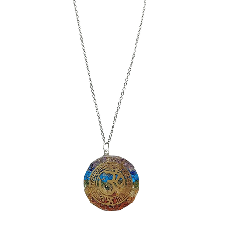 Necklace -Orgonite -OM -7 Chakras