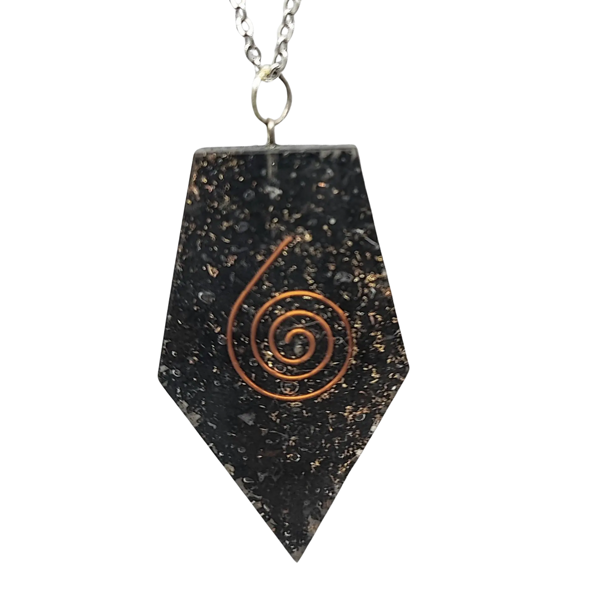 Necklace -Orgonite -Pentagonal -Shungite