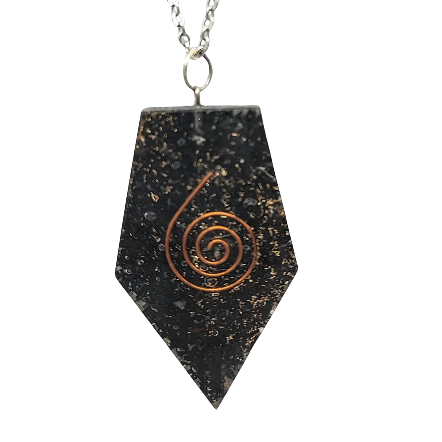 Necklace -Orgonite -Pentagonal -Shungite