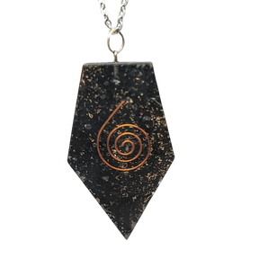 Necklace -Orgonite -Pentagonal -Shungite