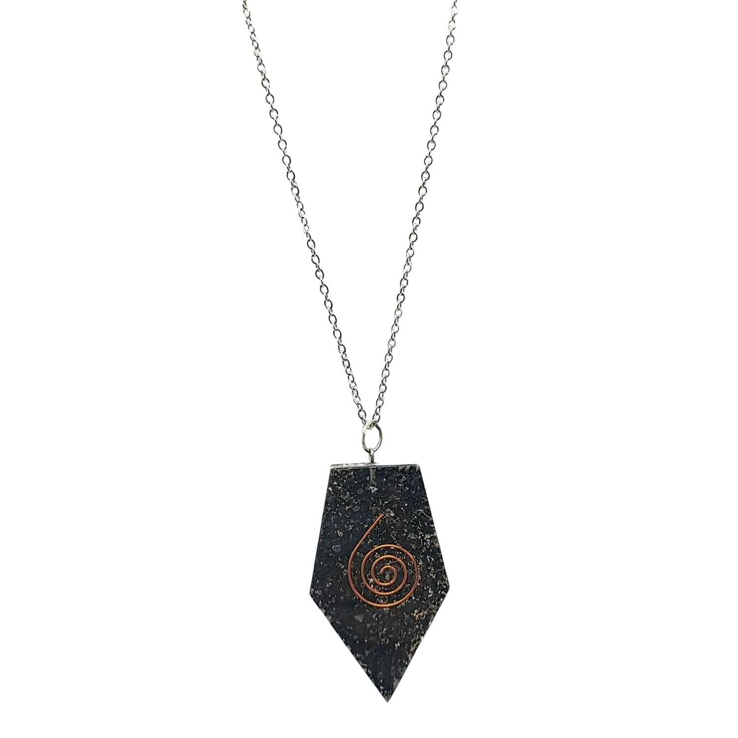 Necklace -Orgonite -Pentagonal -Shungite