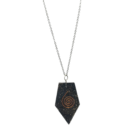 Necklace -Orgonite -Pentagonal -Shungite