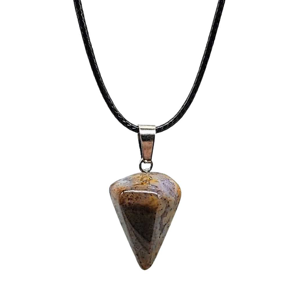 Necklace -Small Cone Pendant -Sodalite