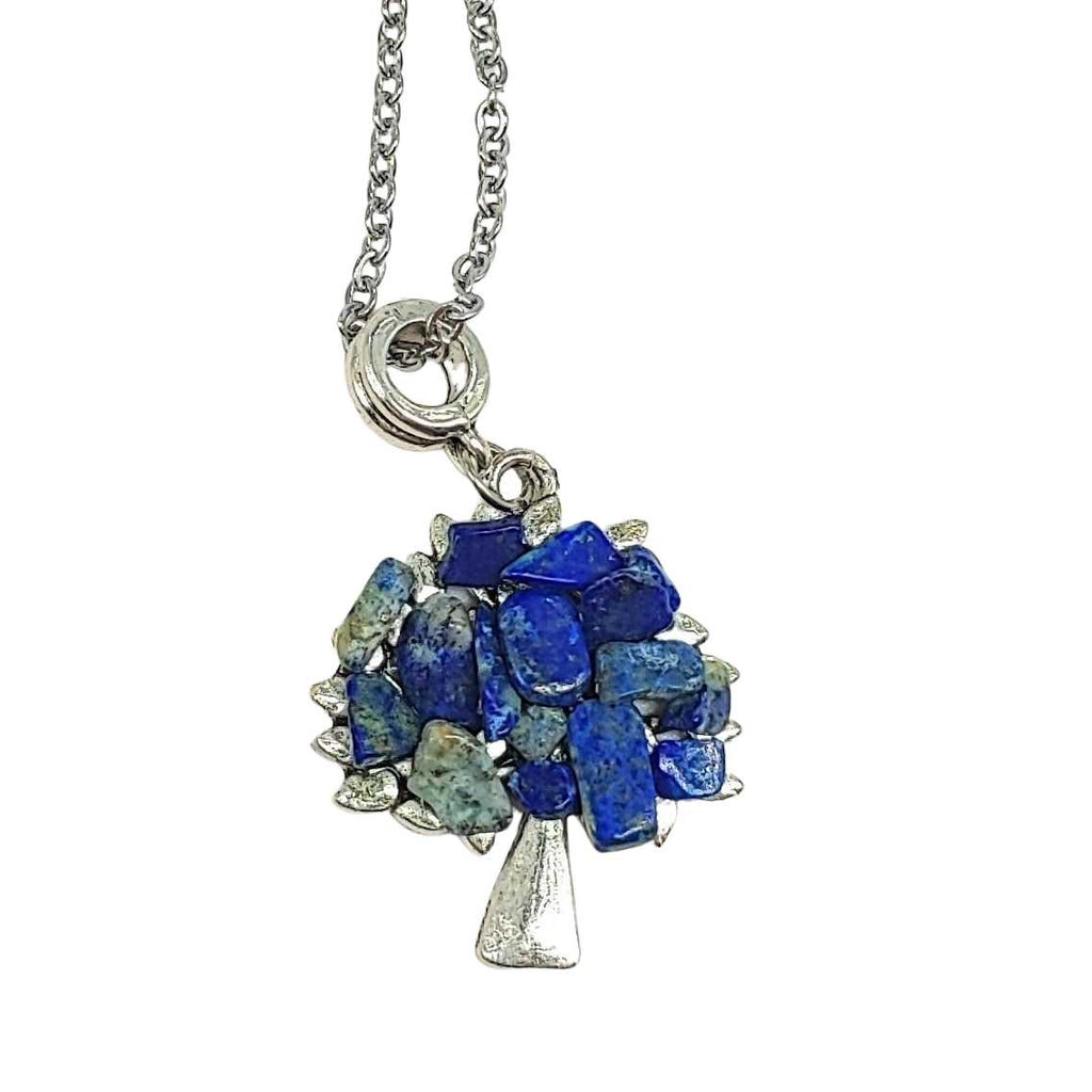 Necklace -Tree of Life Gemstone Pendants -Sodalite