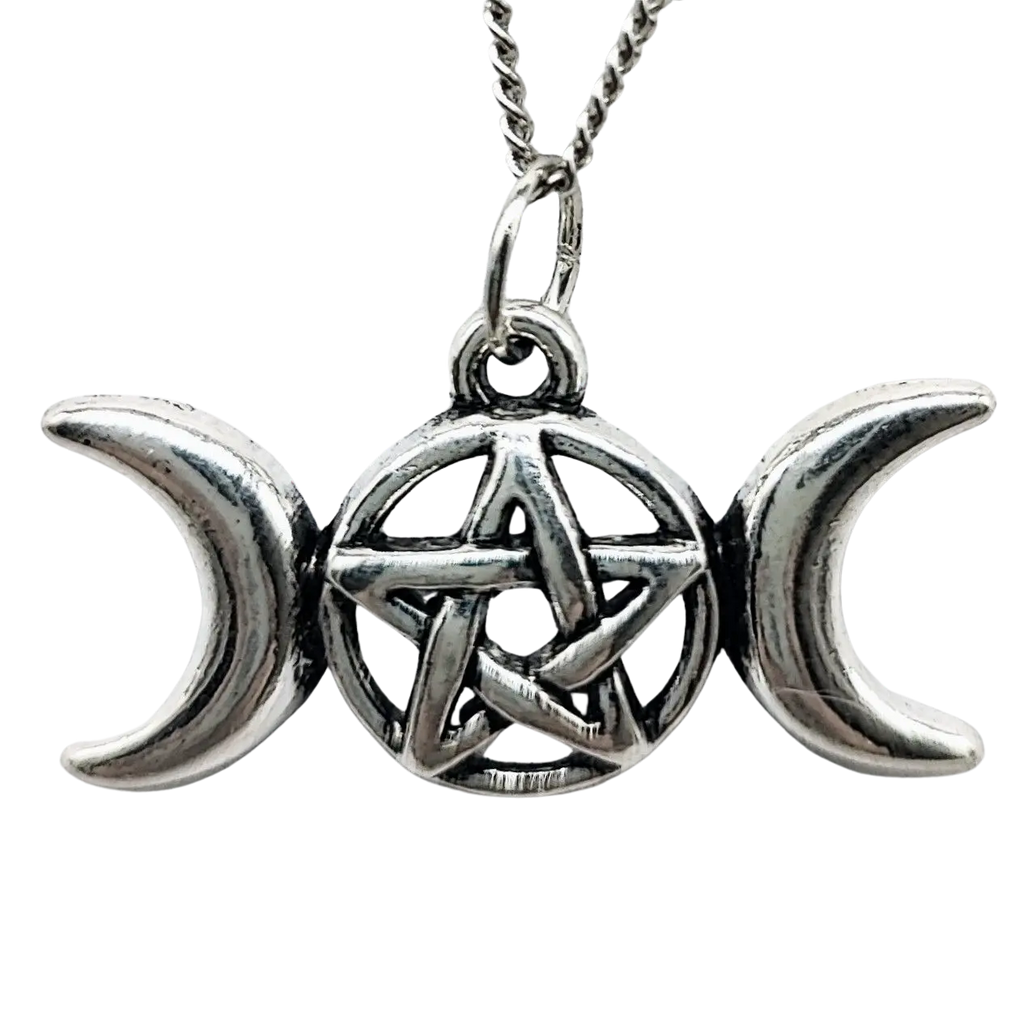 Necklace -Triple Moon Goddess -Triple Moon Goddess -Aromes Evasions 