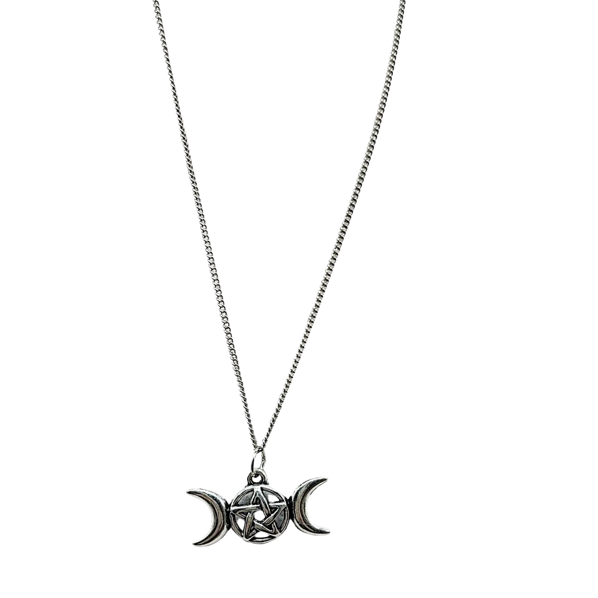 Triple moon 2025 goddess necklace