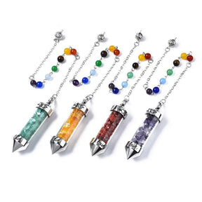 Pendulum -Glass -Gemstone Chips