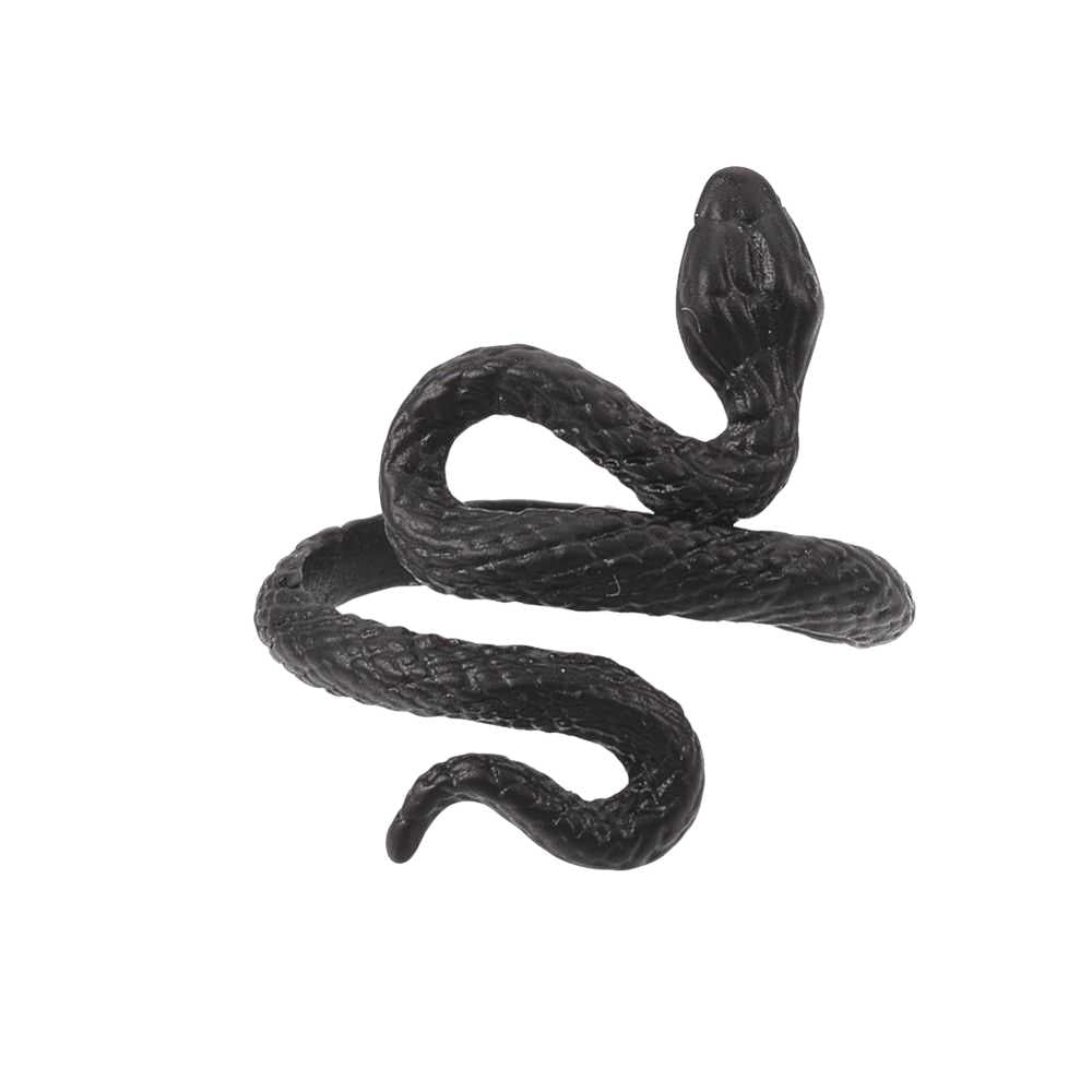 Ring - Electrophoresis - Alloy - Black Snake - Adjustable