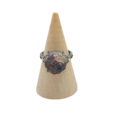 Ring -Fluorite -Flower -Adjustable