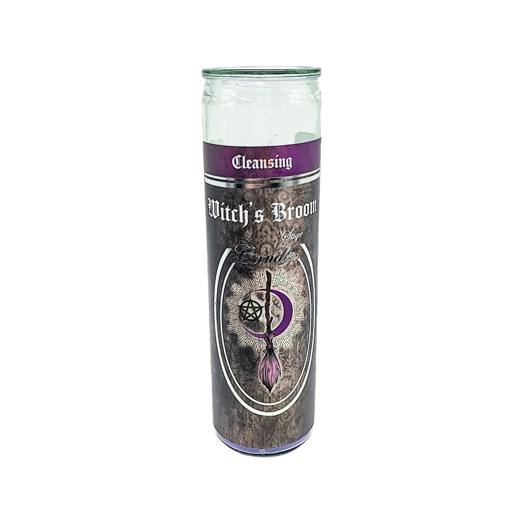 Ritual Candle -Witch's Broom -Sage
