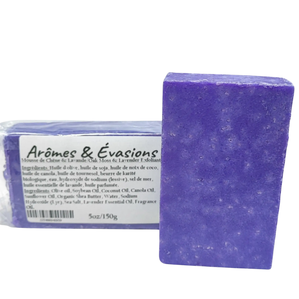 Soap Bar -Cold Process -Exfoliant -Oak Moss & Lavender