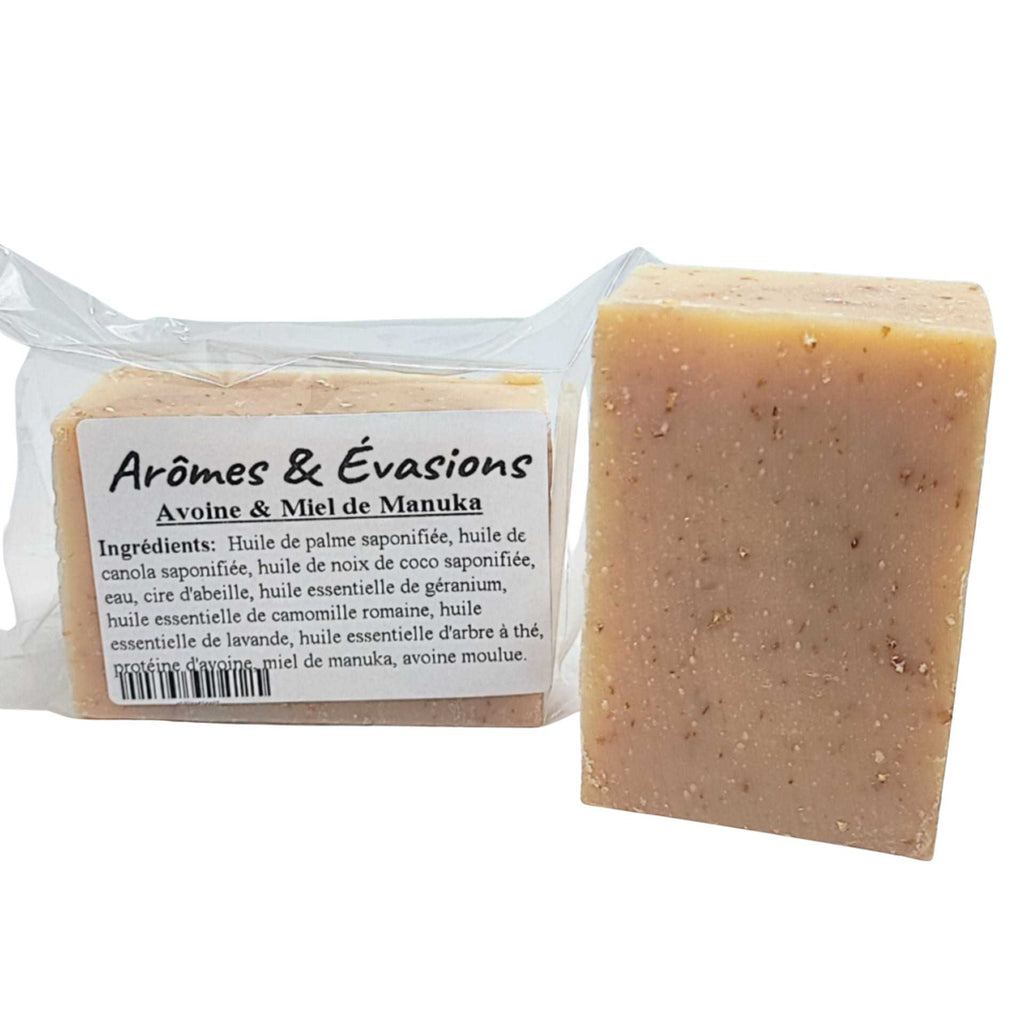 Soap Bar - Cold Process - Exfoliant - Oat & Manuka Honey - 5oz