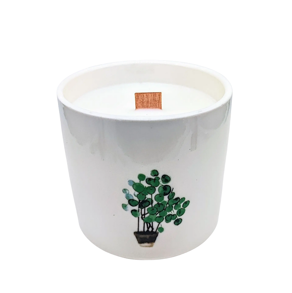 Scented Soy Candle - Botanical Garden - Marsh Viola Plant