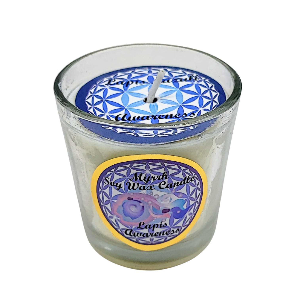 Soy Candle -Harmonia Awareness -Myrrh & Lapis Lazuli -3oz