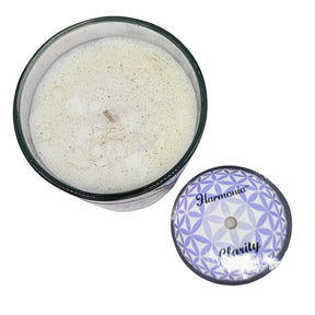Soy Candle -Harmonia Clarity -Patchouli & Crystal Stone -3oz