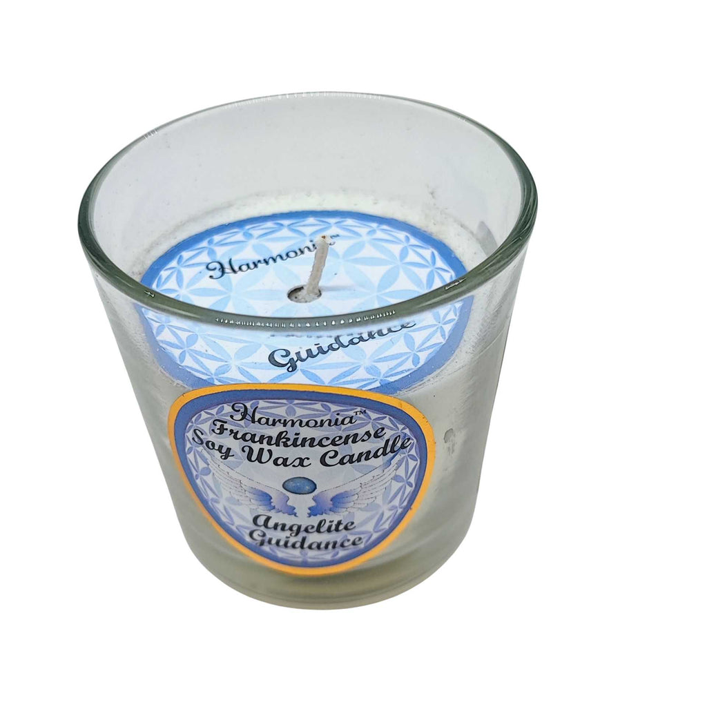 Soy Candle -Harmonia Guidance -Frankincense & Angelite -3oz