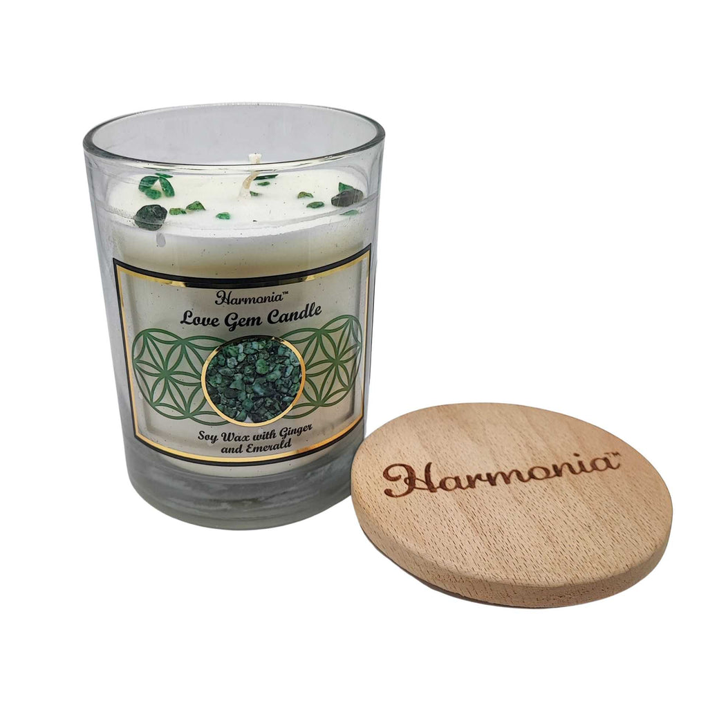 Soy Candle -Harmonia Love -Ginger & Emerald -9oz -9oz -Aromes Evasions 