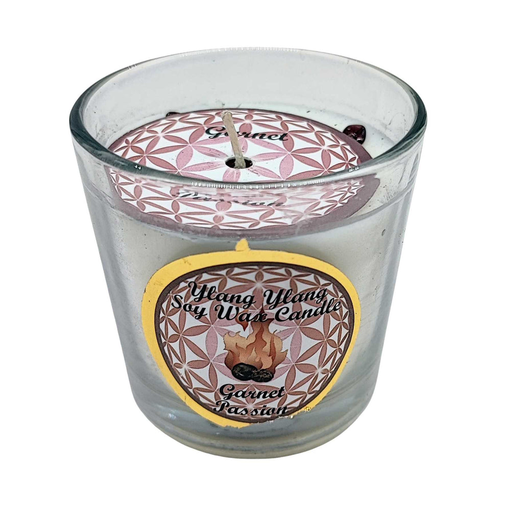 Soy Candle -Harmonia Passion -Ylang Ylang & Garnet Stone -3oz