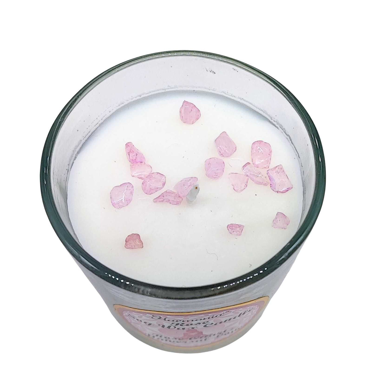 Soy Candle -Harmonia Universal Love -Rose & Rose Quartz -3oz