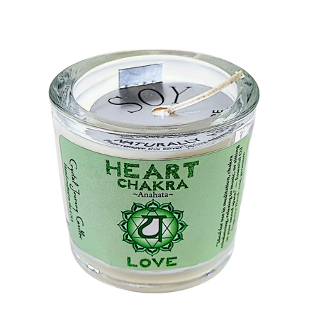 Soy Candle - Chakra 4 - Heart - 3.5oz