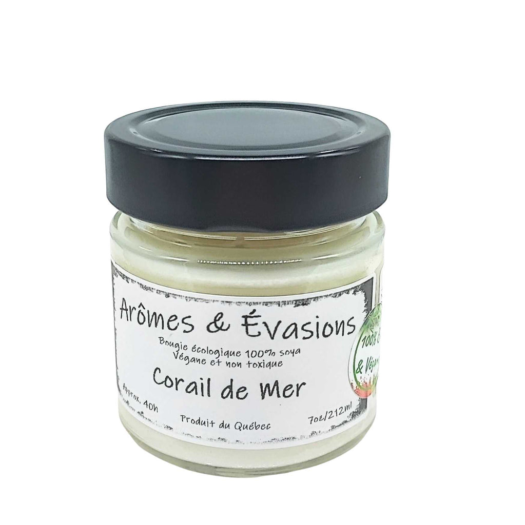 Soy Candle -Sea Coral -7oz -7oz -Aromes Evasions 