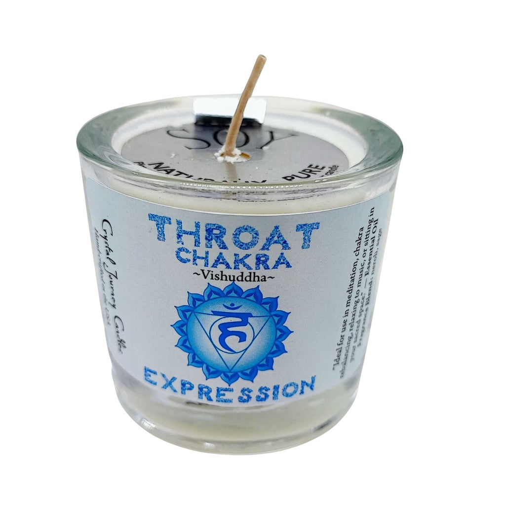 Soy Candle -Throat Chakra -3.5oz -3.5oz -Aromes Evasions 