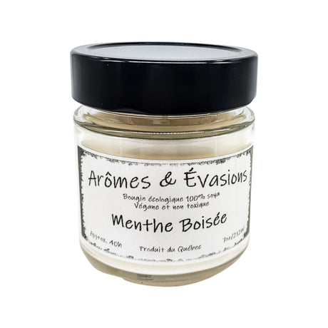 Soy Candle -Woody Mint -7oz