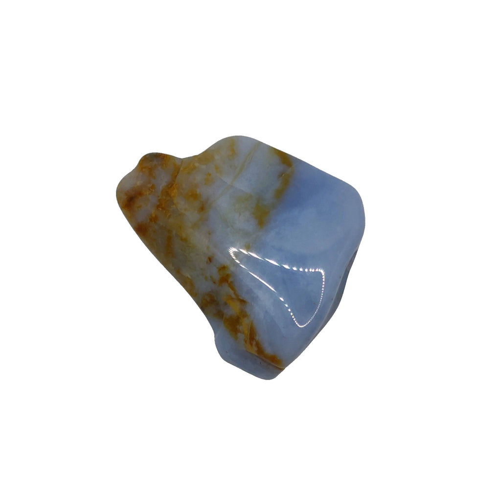 Stone -Blue Agate -Tumbled -Medium