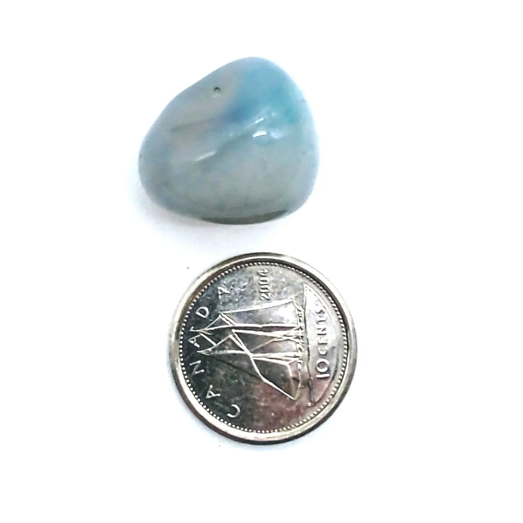 Stone -Blue Lace Agate -Tumbled -Extra Small Arômes & Évasions.