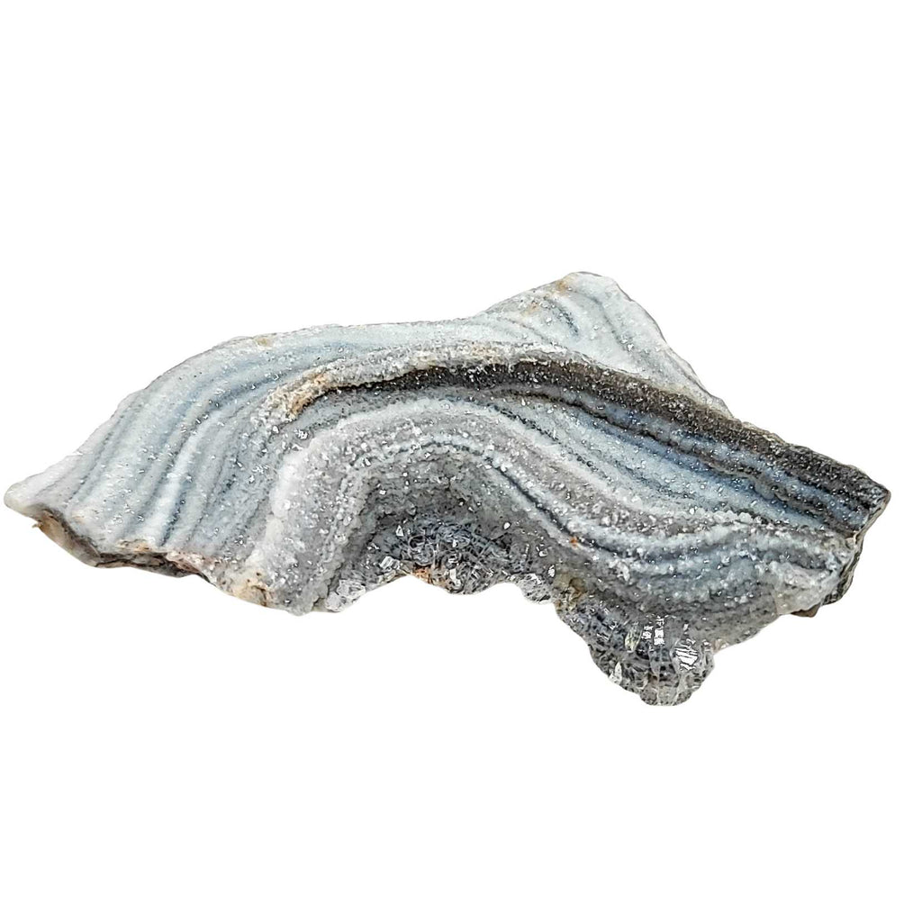 Stone -Agate Natural Druze -Shape Shell -Specimen