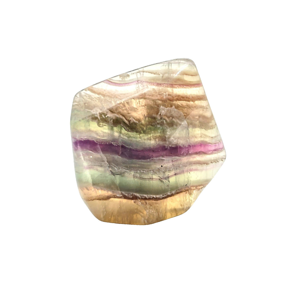 Stone -Fluorite -Rainbow -Tumbled -188g Chunk Aromes Evasions 