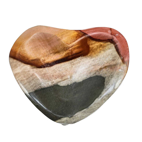 Stone -Jasper -Orbicular -Bowl -Heart Shaped -Tumbled -941g