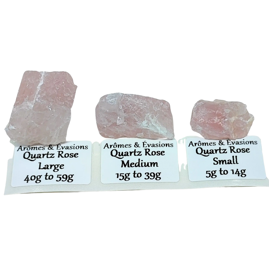 Stone -Rose Quartz -Rough -Rocks & Fossils -Aromes Evasions 