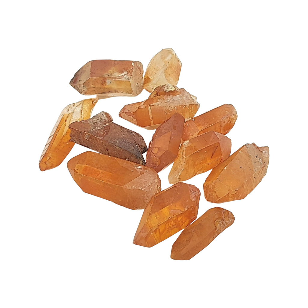 Stone -Tangerine Quartz -Tumbled -Medium