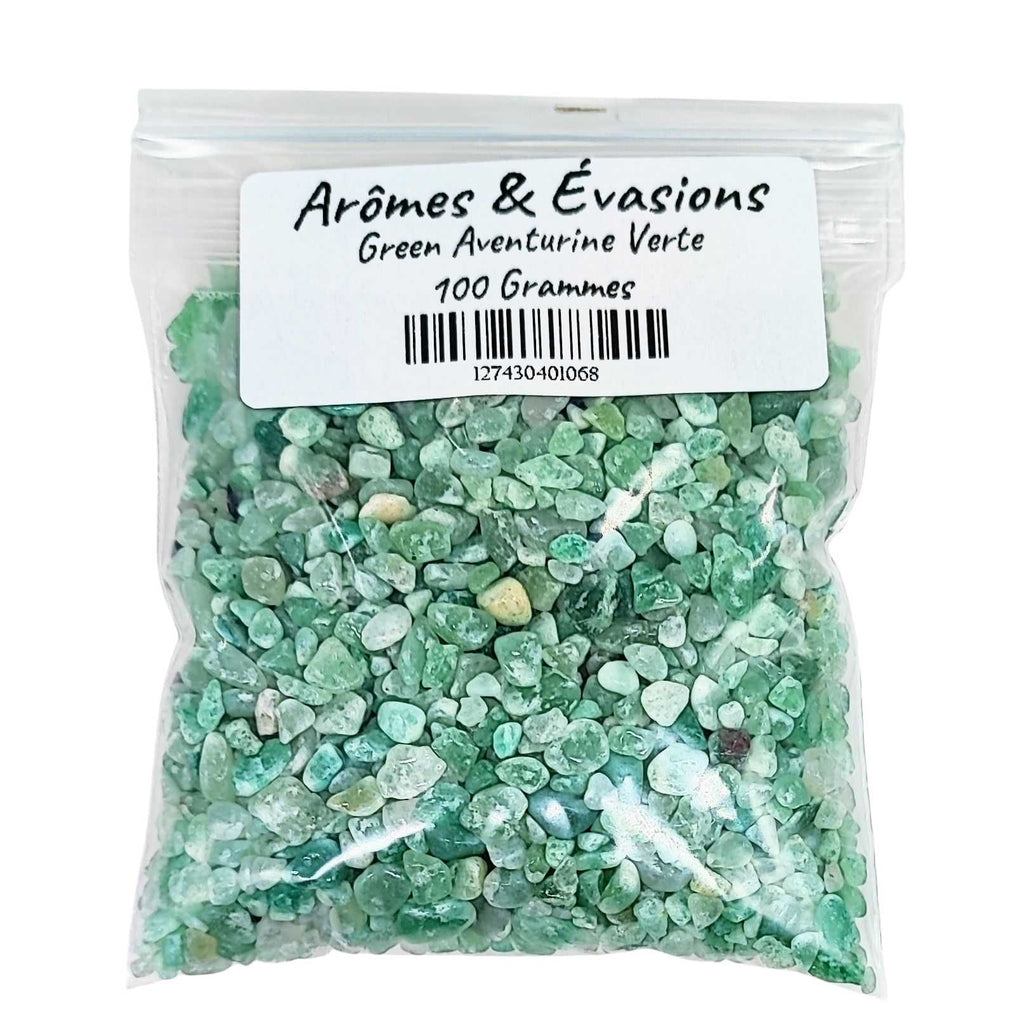 Stone -Tumbled Chips -Green Aventurine -2 to 4mm
