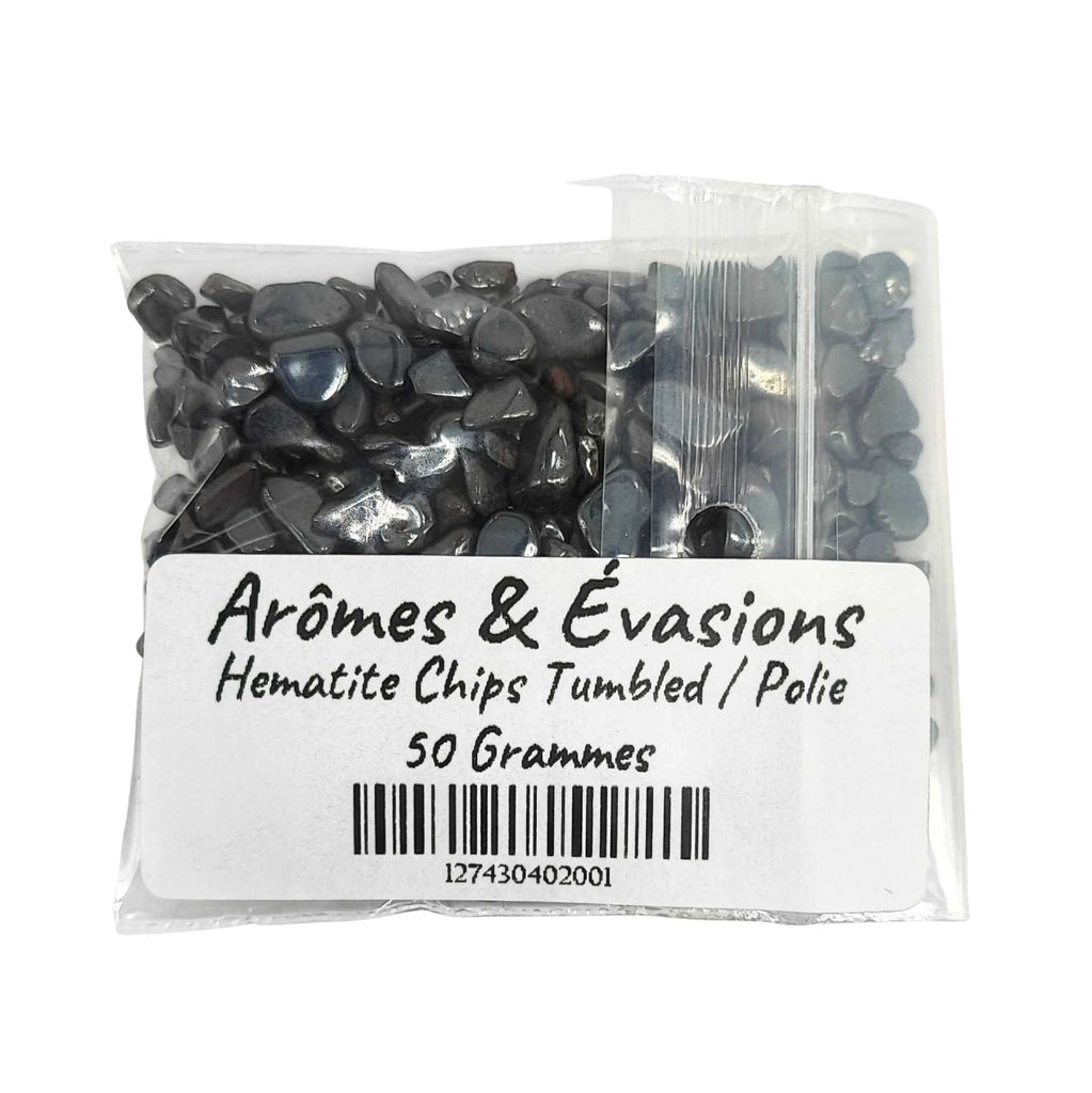 Stone -Tumbled Chips -Hematite 50 g