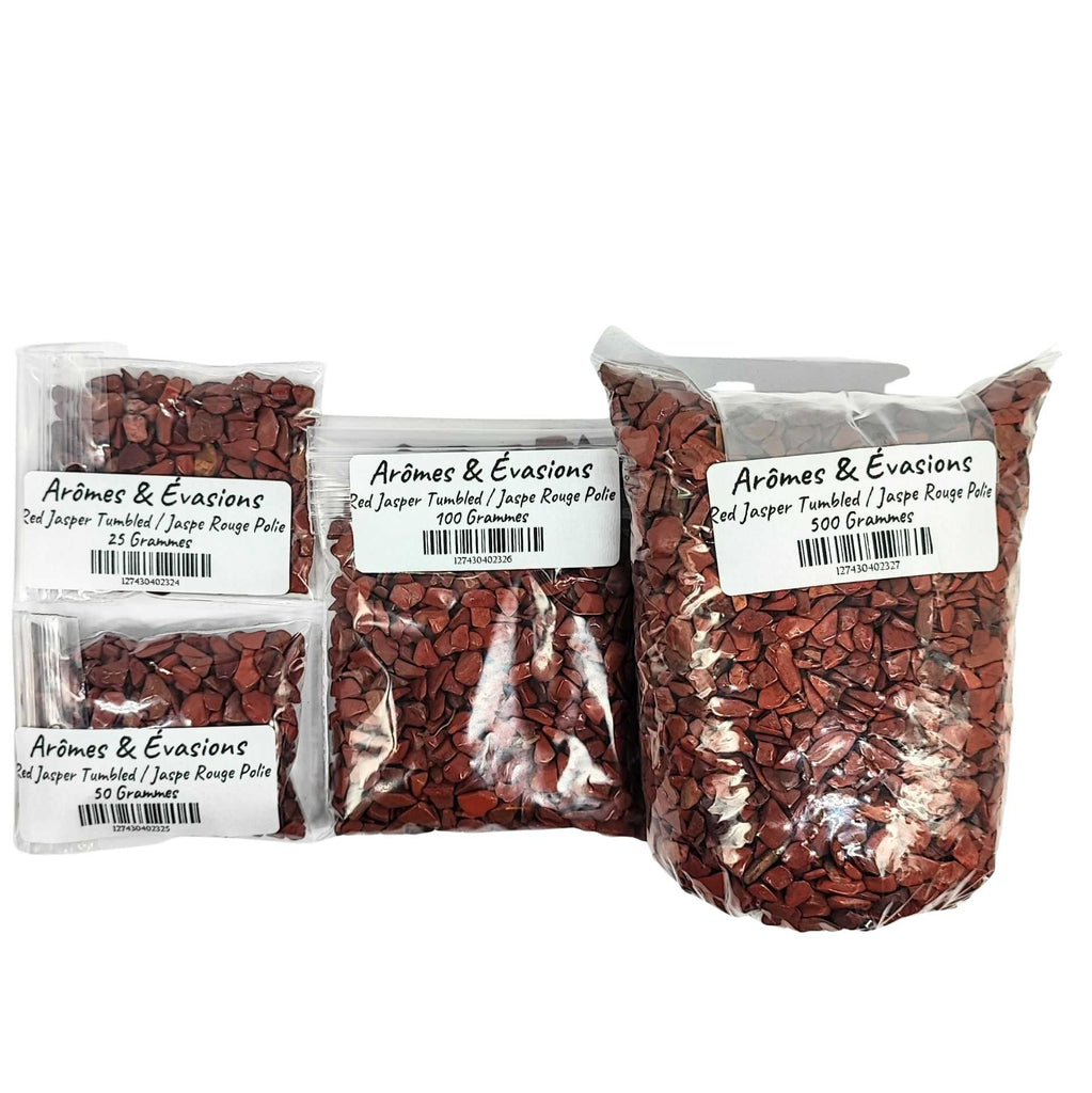 Stone -Tumbled Chips -Red Jasper -3mm to 5mm