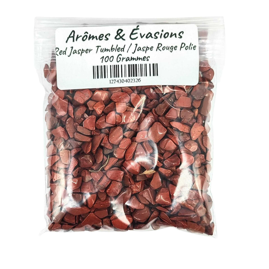 Stone -Tumbled Chips -Red Jasper -3mm to 5mm 100 g