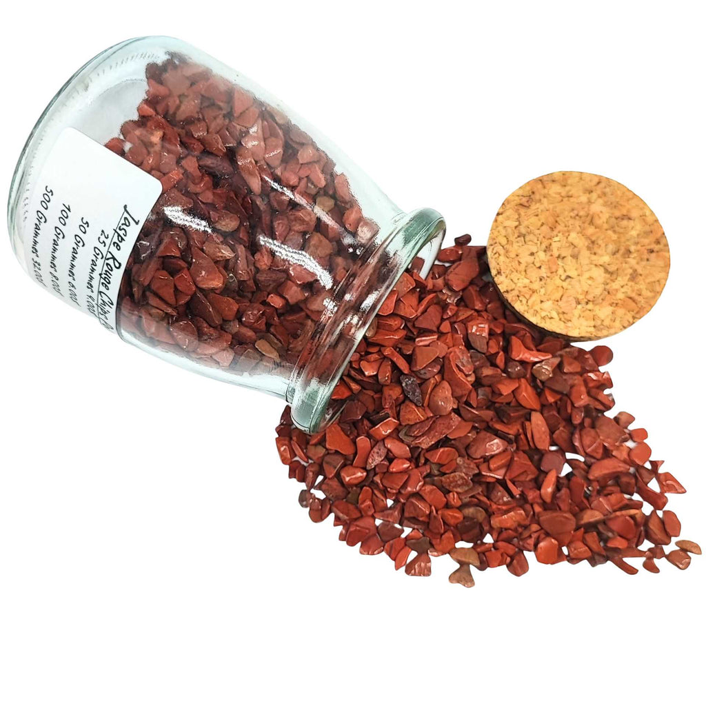 Stone -Tumbled Chips -Red Jasper -Chips -Aromes Evasions 
