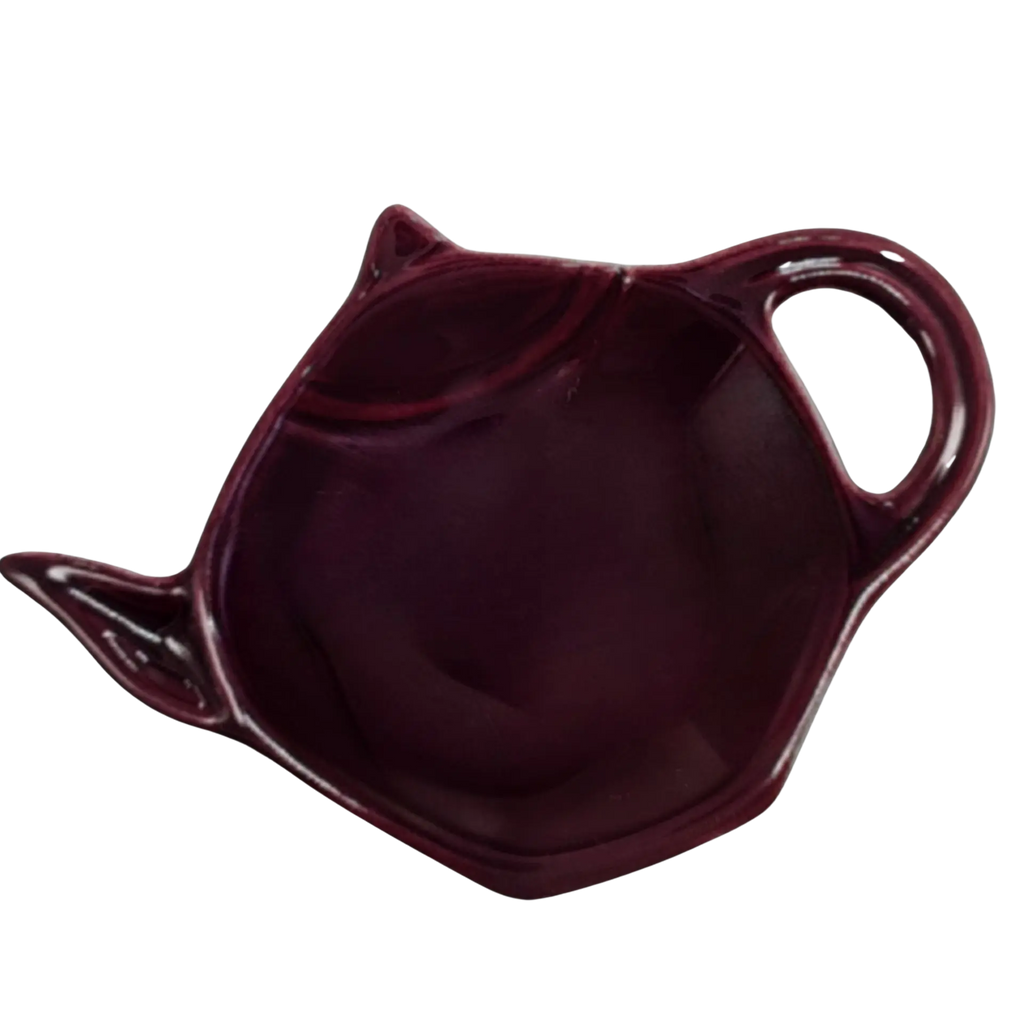 Teaware -Saucer -Tea Bag or Infuser Burgundy