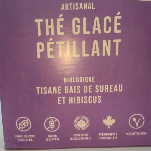 Tisane Bais de Sureau et Hibiscus (4Pak) - Thé Glacé Pétillant Artisanal Biologique