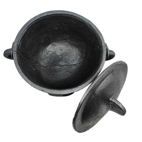 Wicca & Pagan -Cauldron -Cast Iron -Fatima Hand -4.5''